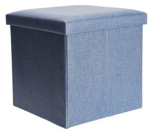 HOMESTYLING Taburet s úložným priestorom 38x38cm modrá KO-101000520modr