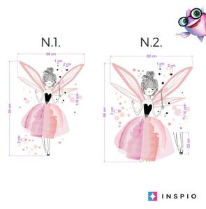 INSPIO-textilná prelepiteľná nálepka - Nálepka čarovná víla pre princezné