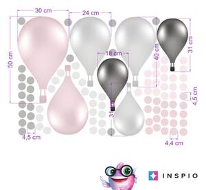 INSPIO-textilná prelepiteľná nálepka - Samolepiace balóny v nórskom štýle