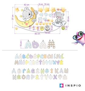 INSPIO-textilná prelepiteľná nálepka - Zvieratká s menom pre chlapčekov