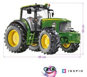 INSPIO-textilná prelepiteľná nálepka - Nálepka na stenu - Traktor