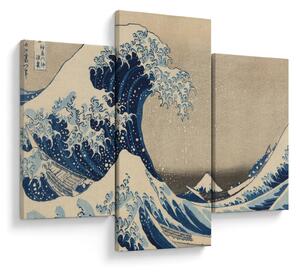 Obraz - Katsushika Hokusai, Under the Wave off Kanagawa, reprodukcia (90x60 cm)