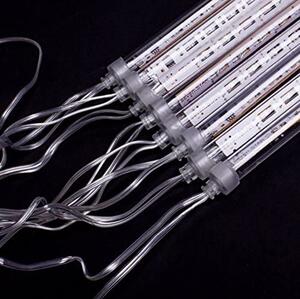 Vianočné LED kvapkajúce cencúle - 8ks, 10cm, rôzne farby na výber Farba: Teplá biela