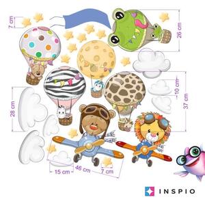 INSPIO-textilná prelepiteľná nálepka - Farebné nálepky zvieratiek