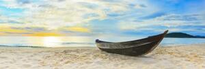 Obraz panoráma nádhernej pláže - 120x40
