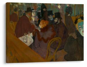 Obraz - Henri de Toulouse-Lautrec, At the Moulin Rouge, reprodukcia (70x50 cm)