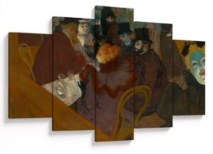 Obraz - Henri de Toulouse-Lautrec, At the Moulin Rouge, reprodukcia (150x105 cm)