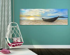 Obraz panoráma nádhernej pláže - 120x40