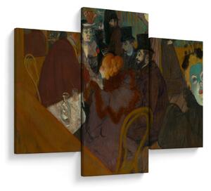 Obraz - Henri de Toulouse-Lautrec, At the Moulin Rouge, reprodukcia (90x60 cm)