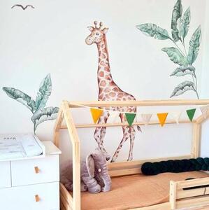 INSPIO-textilná prelepiteľná nálepka - Textilné nálepky - Žirafa zo sveta SAFARI