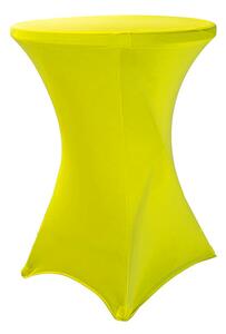 TENTino Elastický obrus na koktejlový bistro stôl 80 cm VIAC FARIEB Farba obrusu: SVIETIVO ŽLTÁ / YELLOW
