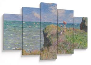 Obraz - Claude Monet, Cliff Walk at Pourville, reprodukcia (150x105 cm)