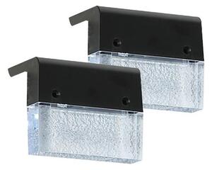 Immax 08501L - SADA 2x LED RGB Solárne nástenné svietidlo LED/1W/1,2V 3500K IP65