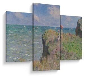 Obraz - Claude Monet, Cliff Walk at Pourville, reprodukcia (90x60 cm)