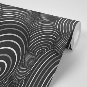 Tapeta čiernobiele guličky - 150x100