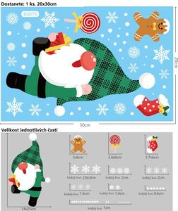 Vianočné nálepky na okno - Santa Claus - rôzne motívy na výber Variant: Variant 9