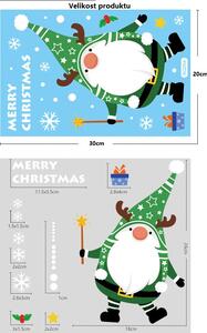 Vianočné nálepky na okno - Santa Claus - rôzne motívy na výber Variant: Variant 3