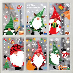 Vianočné nálepky na okno - Santa Claus - rôzne motívy na výber Varianta: Varianta 10