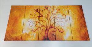 5-dielny obraz strom života - 100x50