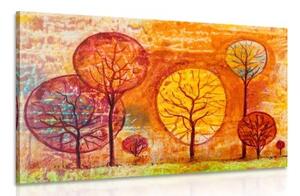 Obraz stromy vo farbách jesene - 90x60