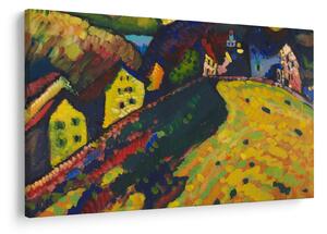 Obraz - Vasily Kandinsky, Houses at Murnau, reprodukcia (90x60 cm)