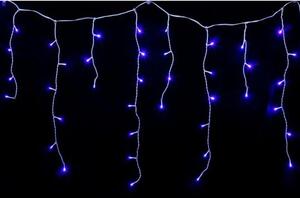Vonkajší LED vianočný záves – modrá, 40 m, 1 500 LED, 8 programov, transparentný kábel
