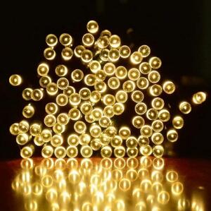 Vonkajšia LED vianočná reťaz, teplá biela, 10m, 500 LED, stále svietenie, prepojiteľná