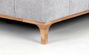 BOXSPRINGOVÁ POSTEĽ, 180/200 cm, drevo, textil, kompozitné drevo, platinová Welnova - Postele