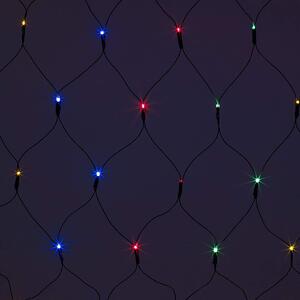 Vnútorná svetelná sieť, 2m*1m, 160 LED, viacfarebná, 8 programov