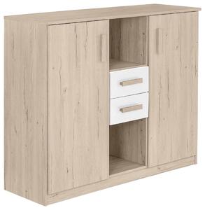 KOMODA, biela, farba duba, 124/105/41 cm MID.YOU - Online Only detský nábytok, Online Only