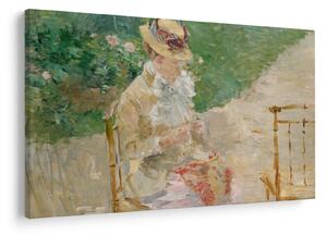 Obraz - Berthe Morisot, Young Woman Knitting, reprodukcia (90x60 cm)