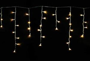 Vianočný vnútorný LED svetelný záves so zábleskami, 3m, 120 LED, prepojiteľný, rôzne farby na výber Farba: Teplá biela