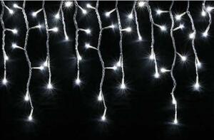 Vianočný vnútorný LED svetelný záves so zábleskami, 3m, 120 LED, prepojiteľný, rôzne farby na výber Barva: Teplá bílá