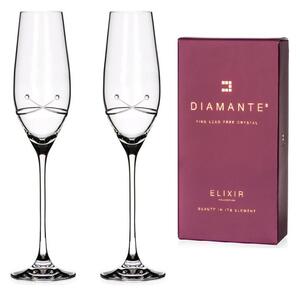 Diamante poháre na šampanské Kiss s kryštálmi Swarovski 210 ml 2KS