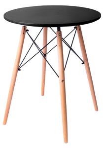 Aga Jedálenský stôl 60 cm Čierny