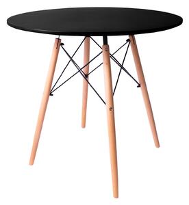 Aga Jedálenský stôl 80 cm Čierny