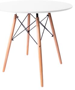 Jedálenský stôl 80 cm biely