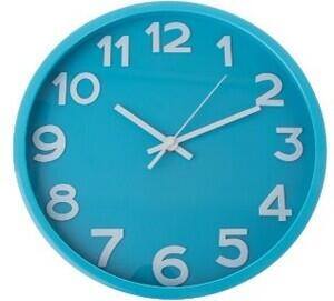Nástenné hodiny City blue, pr. 30,5 cm, plast