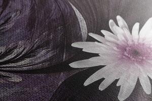 Obraz kvety na nádhernom pozadí - 120x40