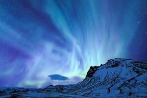 Samolepiaca fototapeta severské polárne svetlo - 225x270