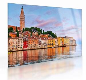 Sklenený obraz - Rovinj, Chorvátsko (70x50 cm)