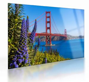 Sklenený obraz - Golden Gate Bridge, San Francisco (70x50 cm)