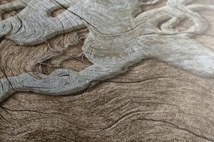 Obraz abstraktný strom na dreve v béžovom prevedení - 100x50