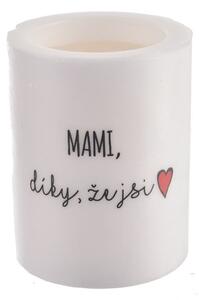 InDecor Sviečka s vôňou MAMI, díky, že jsi, 8 x 10 cn