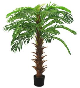 Umelá palma Cycas s kvetináčom 140 cm zelená