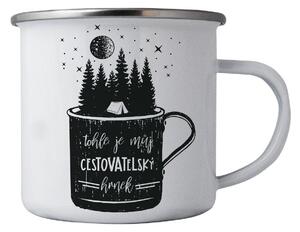 Bohemia Gifts Plechový hrnček - Pre cestovateľov, 350 ml