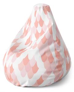 Sablio Sedací vak Pear Ružové oblúčiky - 70 x 95 x 15 cm