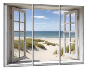 Obraz na plátne Okno na pláž
