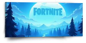 Sablio Obraz FORTNITE Modré údolie s mesiacom - 110x50 cm