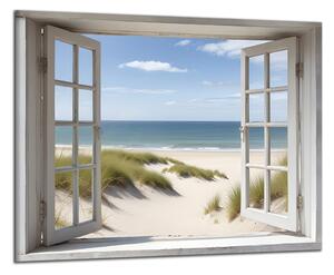 Obraz na plátne Okno na pláž